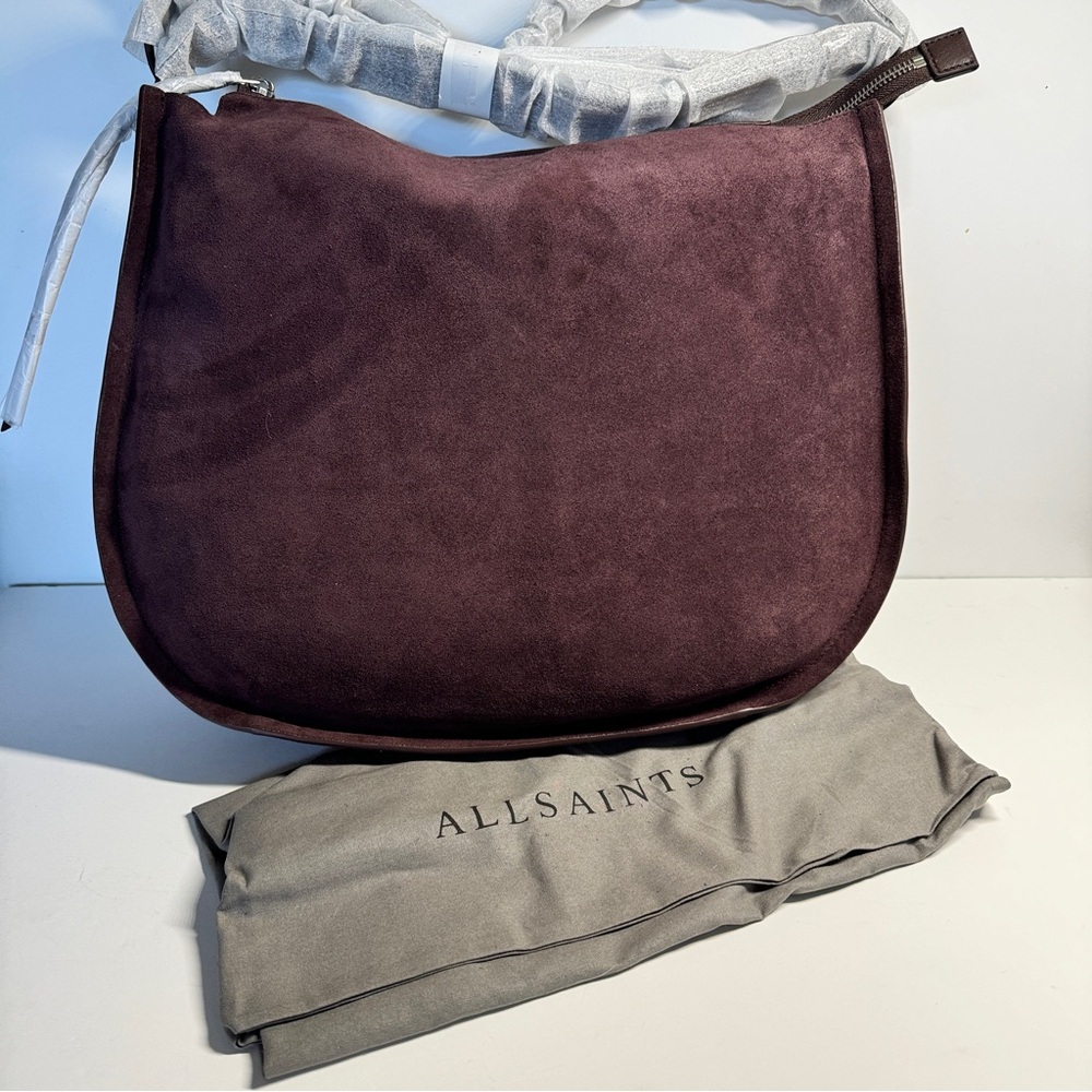 All Saints Kanda Hobo Bag (Prune)